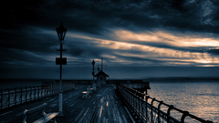 Clouds Bridge bench Oceans
