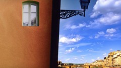 Clouds Bridges houses rivers cityscapes