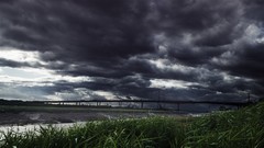 Clouds Bridges rivers skies