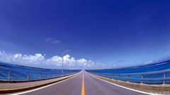 Clouds Bridges roads skyscapes