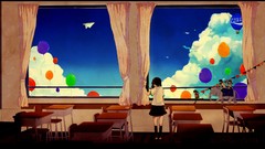 Clouds brunettes vocaloid Megpoid Gumi