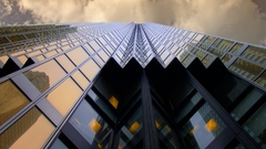 Clouds building windows mirror over architecture awesome