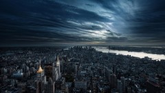 Clouds buildings cityscapes