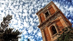 Clouds buildings skyscapes low-angle shot