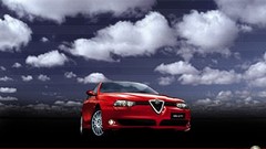 Clouds cars Alfa Romeo automobile
