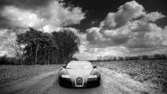 Clouds cars bugatti veyron