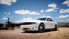 Clouds cars vehicles Ford mustang