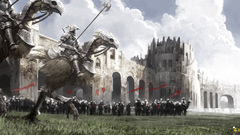 Clouds Castles Birds Knights