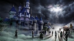 Clouds Castles skies artwork fantasy art