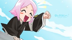 Clouds children pink hair closed eyes yachiru kusajishi bleach 