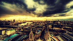 Clouds cities cityscapes HDR Photography