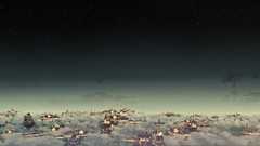 Clouds cities skies bioshock infinite video games