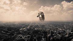 Clouds cityscapes architecture domo