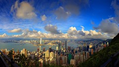 Clouds cityscapes buildings Downtown