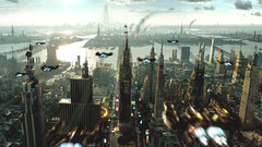 Clouds cityscapes flying science