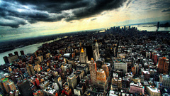 Clouds cityscapes new york