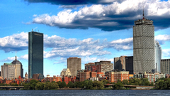 Clouds cityscapes skylines cities