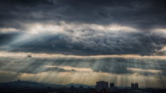 Clouds cityscapes skyscapes