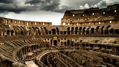 Clouds Colosseum Rome