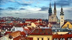 Clouds croatia cityscapes blue skies Zagreb