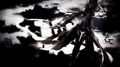 Clouds dark Anime Ribbons anime girls guilty crown yuzuriha 