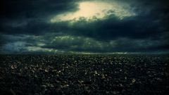 Clouds dark storm fields