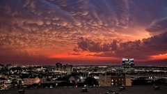 Clouds dawn cityscapes