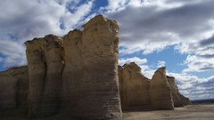 Clouds deserts cliffs