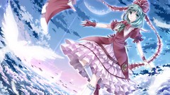 Clouds dress touhou kagiyama hina skyscapes
