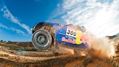 Clouds dust dirt Red Bull rally sunlight Dakar