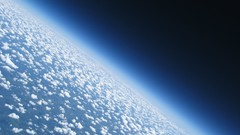 Clouds Earth outer space