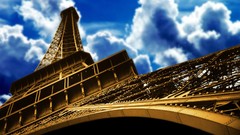 Clouds Eiffel Tower Paris