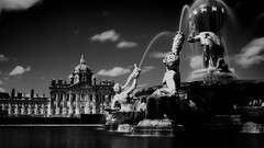 Clouds England United Kingdom Castles grayscale