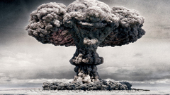 Clouds explosions Nuclear smoke