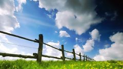Clouds fences skyscapes