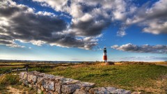 Clouds fields lighthouses
