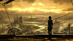 Clouds futuristic planets destruction