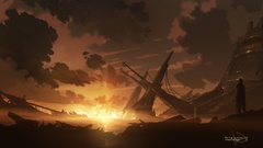 Clouds futuristic sunlight digital