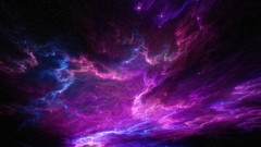 Clouds gate galaxies outer space digital art