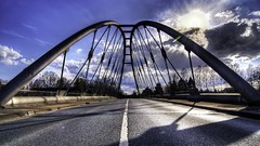 Clouds germany roads Bridges architecture HDR Photography
