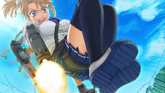 Clouds glass weapons Guns gloves looking down Ropes schoolgirls 