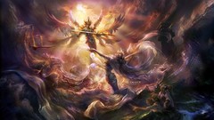 Clouds gods angels artwork digital art fantasy art skyscapes