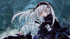 Clouds Gothic feathers Anime white hair Ribbons long hair pink 