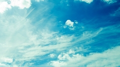 Clouds high Drifting strands slowly