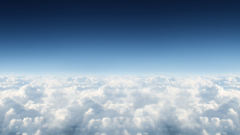 Clouds horizon Above sky