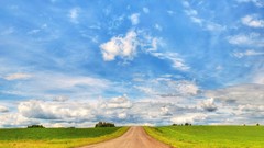 Clouds horizon roads skyscapes