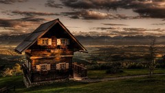 Clouds houses fantasy art