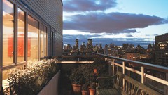 Clouds interior balcony urban