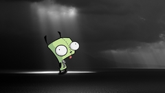 Clouds Invader Zim grey