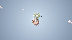 Clouds Invader Zim pigs